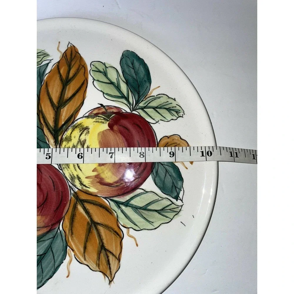 Hand Painted Ironstone Ware 10.5” Plate Serving Plate Made in JAPAN Fruit